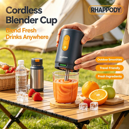 RHAPPODY Cordless Blender Cup 🍊 USB-C Rechargeable Portable Personal Blender